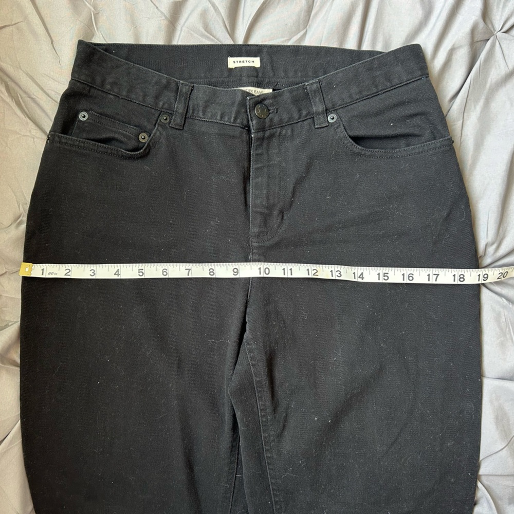 Jones New York Black Straight Leg Denim with Modern Distressing - Picture 8 of 9